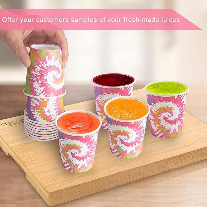5 oz Disposable Paper Cups 300 Count-Small Bathroom Gargle Cups for Coffee Tea Parties