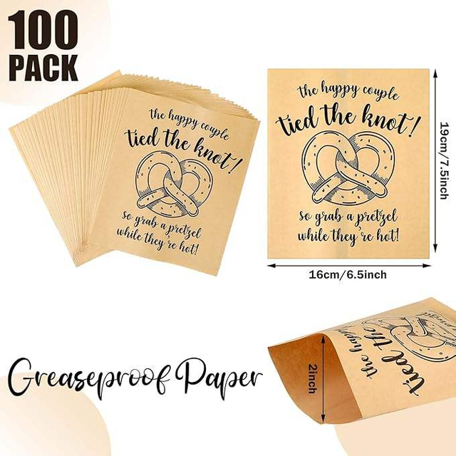 High Quality Grease-Proof Premium Burrito Bags for Reception Parties Weddings Sturdy Food-Safe Material Packaging Paper