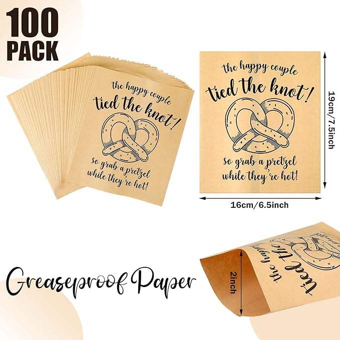 High Quality Grease-Proof Premium Burrito Bags for Reception Parties Weddings Sturdy Food-Safe Material Packaging Paper