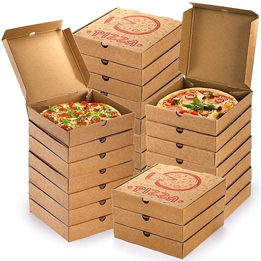 Pizza Box Cardboard Food Delivery Box Food Packaging for Cookies Cake Party Custom Pizza Boxs