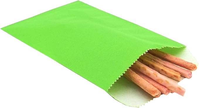 Small Green Greased Bread Paper Bag Wax Treated Packaging for Cookies Candies Chocolate Pastry Snacks Custom Bread Bags