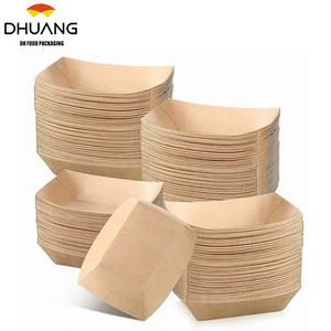 Wholesale Custom Food Grade Kraft Paper Takeaway Fast Food Packaging Box Corrugated Biodegradable with Foil for Sushi Catering