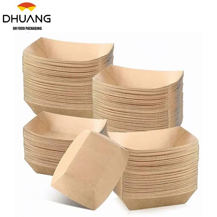 Wholesale Custom Food Grade Kraft Paper Takeaway Fast Food Packaging Box Corrugated Biodegradable with Foil for Sushi Catering