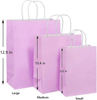 Medium Kraft Paper Gift Bags with Self-Adhesive Seal Handles Multi-Color Eco-Friendly Recycled Materials for Household Products