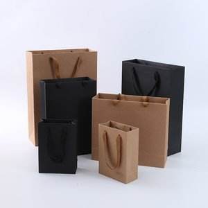 High Quality Biodegradable Eco-Customized Paper Bags for Food Storage Apparel Packaging Gift Wrapping Durable Plastic Variants