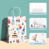 Small Gift Bag Paper Bags with Handling Bulk Paper Shopping Colored Retail Recyclable Custom Paper Bags