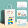 Small Gift Paper Bags with Handling Bulk Paper Shopping Colored Retail Recyclable Custom Paper Bags