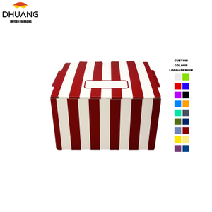 Customized Printing Flip-top Folding Food-grade Packaging Box for Fried Chicken Takeout Delivery Wholesale Food-grade Food Box