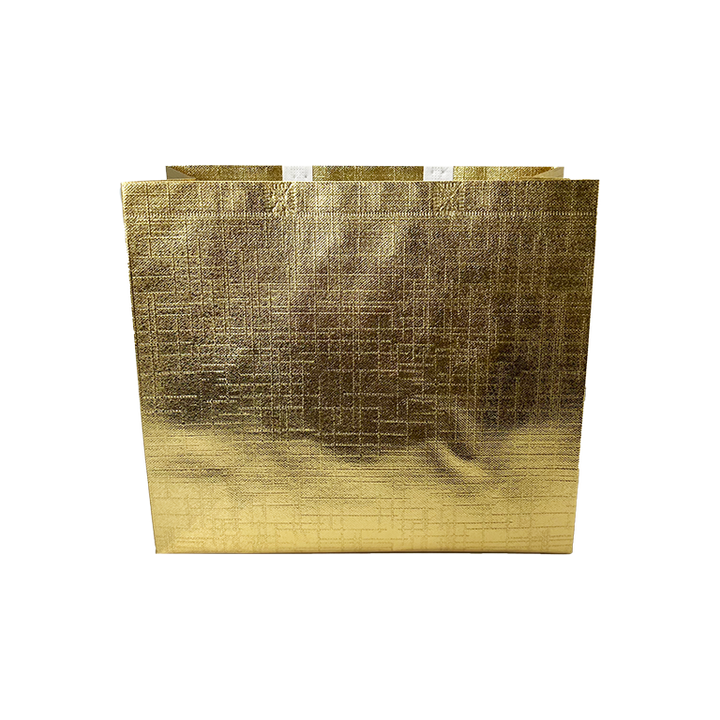 Laser-coated Aluminum Pure Color Non-woven Fabric Wholesale for Hand-held Gift Bags Custom Printing Available Shopping Bag