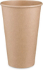 Double-Wall Kraft Disposable Brown Unbleached Eco-Friendly Coffee Cups Printed Handle Formerly Comfy Package Coffee Cup