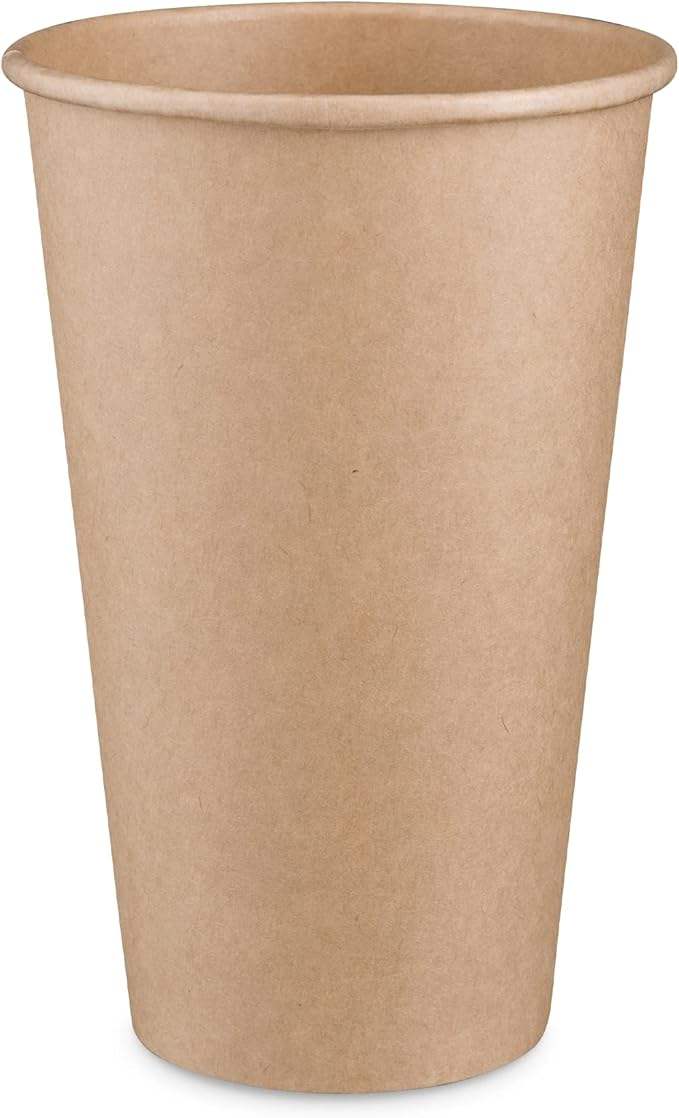 Double-Wall Kraft Disposable Brown Unbleached Eco-Friendly Coffee Cups Printed Handle Formerly Comfy Package Coffee Cup