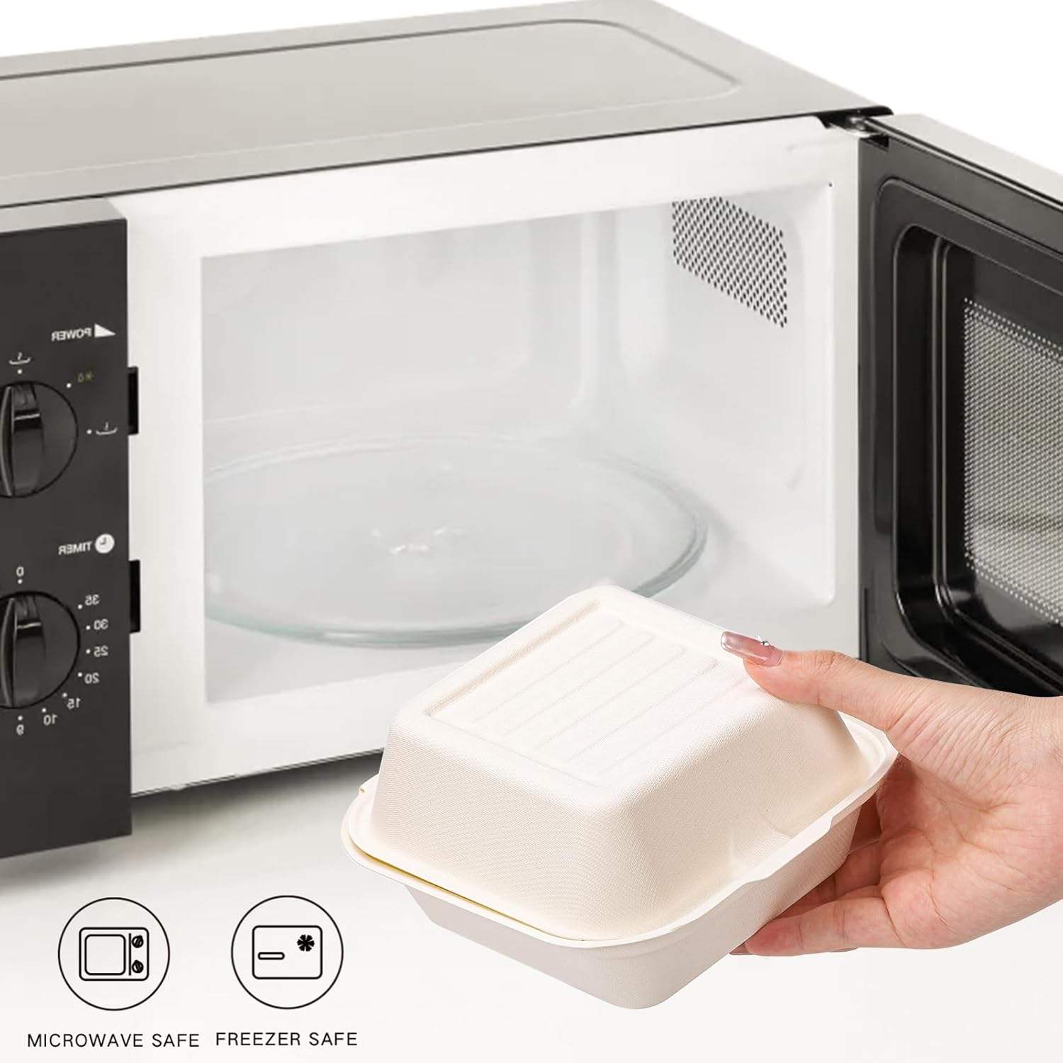 Hamburger Box Flip-top Takeout Food Container Lunch Box Hamburger Container