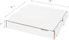 Repeating White Corrugated Pizza Box Cardboard Takeout Packaging for Oven Fresh Eco-Friendly Paper Custom Pizza Boxes