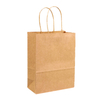 Customizable Pattern and logo Sizes Brown Paper Bag with Handle Paper-based Retail Shopping Bag