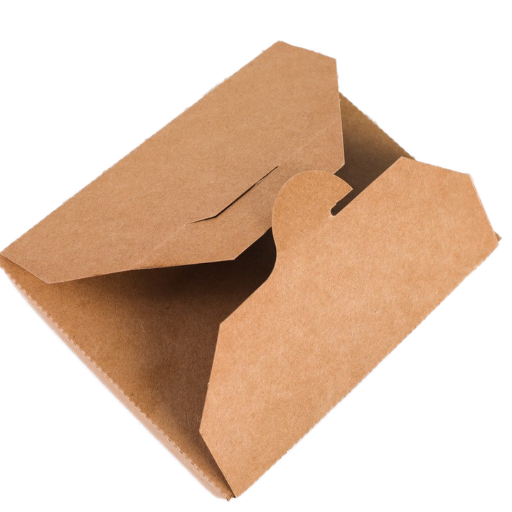 Customizable Brown Paper Bento Box White Card Fried Chicken Box Snack Food Takeout Food Light Salad Packing Box