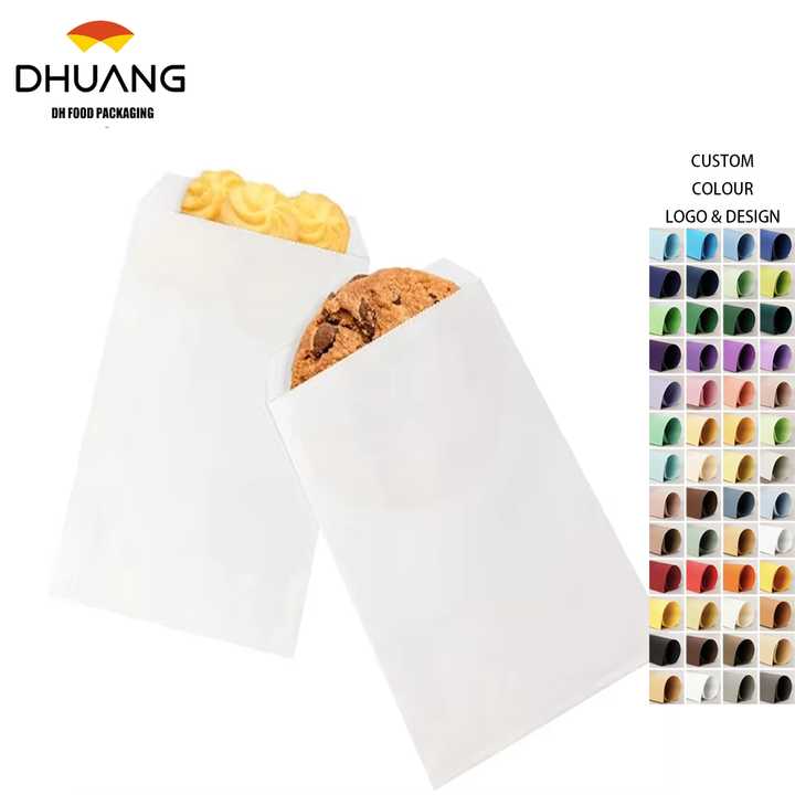 Custom Logo Kraft Paper Bag Greaseproof Packaging for Cookies Tea Clothing with Carton Piling for Food Promotion