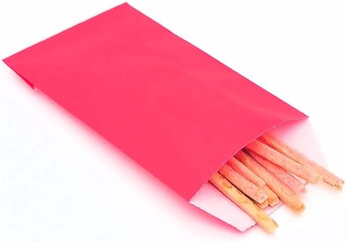 Greased Bakery Glass Cookie Paper Bag Wax Healed for Candy Chocolate Pastry Snack Packaging Oil-proof Paper Bag