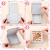 Mini Valentine's Day Square Cardboard Box Gift Cookie Box Stickers Parties Birthdays Custom Pizza Boxs