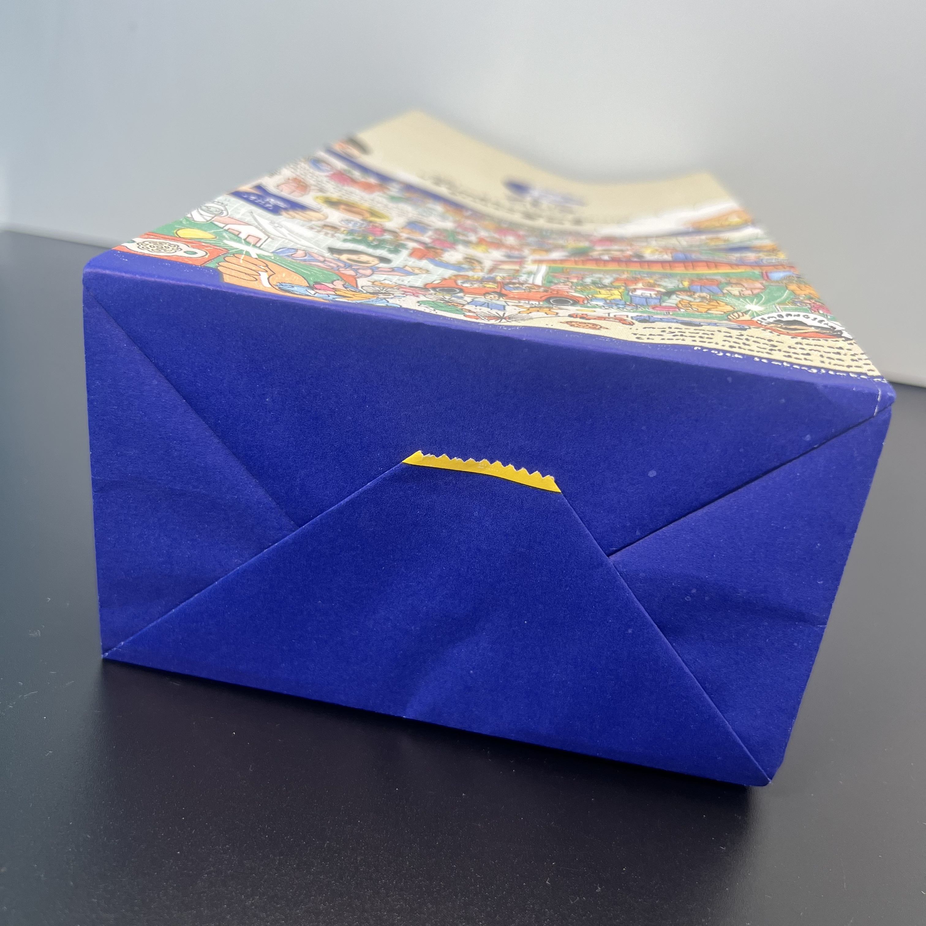 Eco Friendly Kraft Brown Flat Bottom Paper Grocery Bag Fast Food Packaging Take Out Deli Carrier Bags Bulk Oil-proof Paper Bag