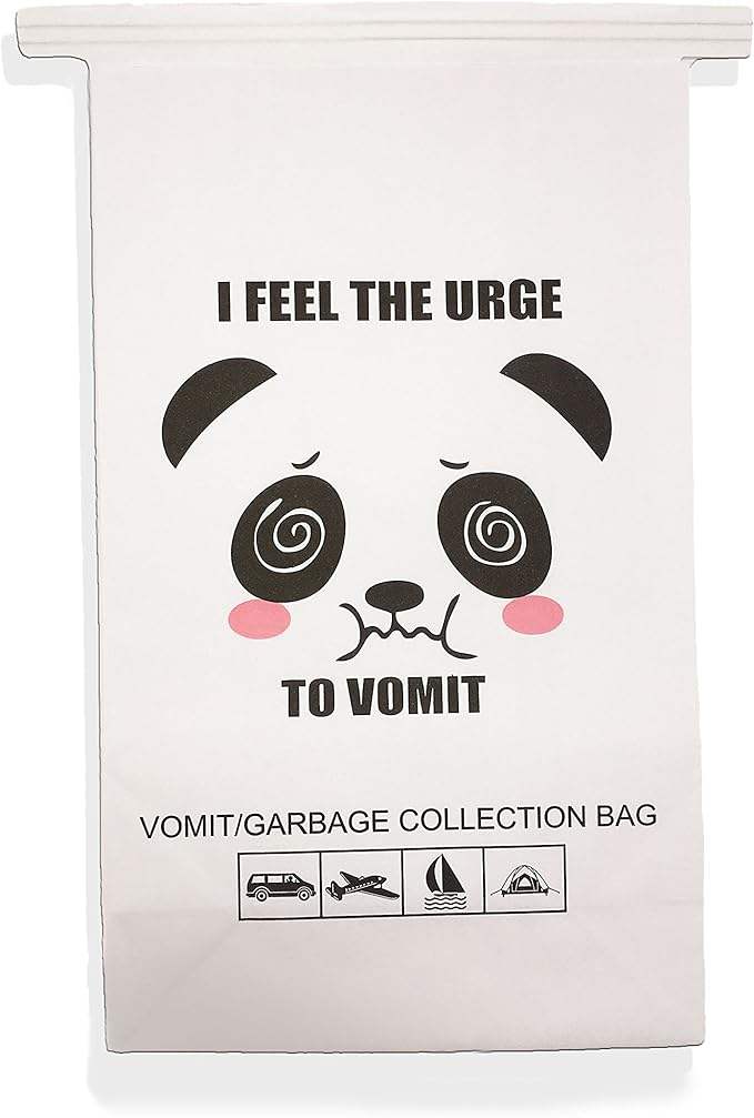 Disposable Vomiting Bag Motion Sickness Medicine for Airplane air Travel Sports Vomiting Due to Illness Cleaning Bag