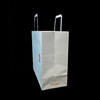 Wholesale Kraft Paper Bags with Flat Rope Custom logo Recycled Paper Bags to Take Away Flat Hand Food Retail Shopping Bags