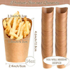 Customizable Disposable Chips Egg Cup Takeout Container Popcorn Paper Cup Waffle Paper Cup