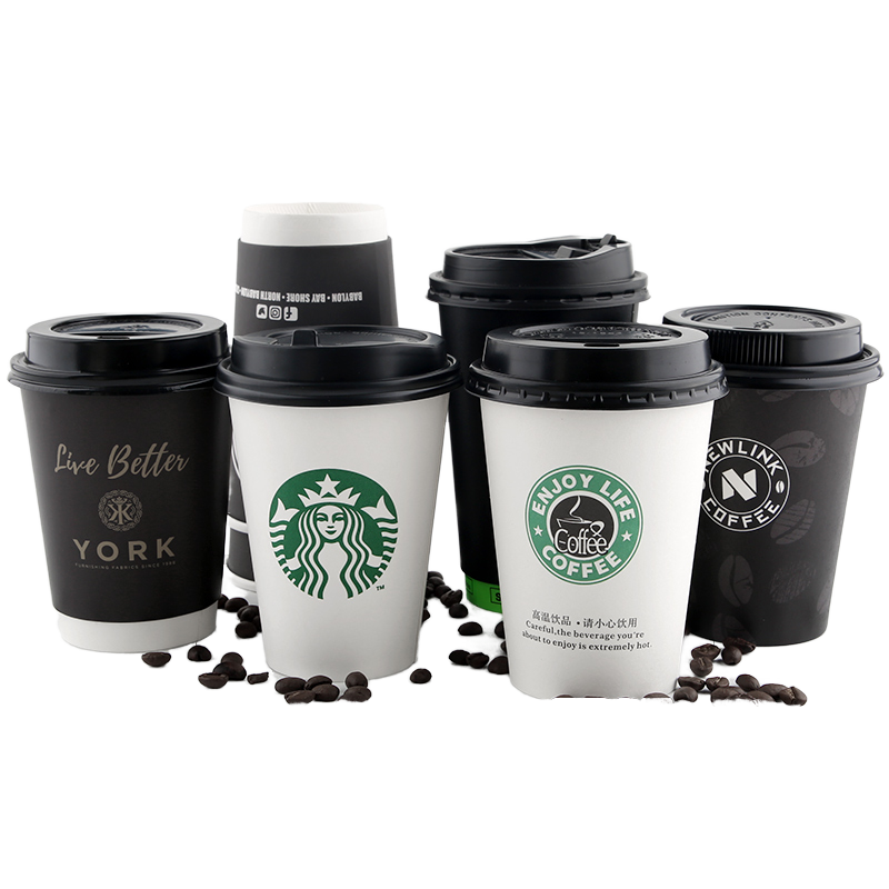 Corrugated Cardboard Disposable Paper Cups Customized Printing for High-temperature Resistant Food Grade Use Coffee Cup