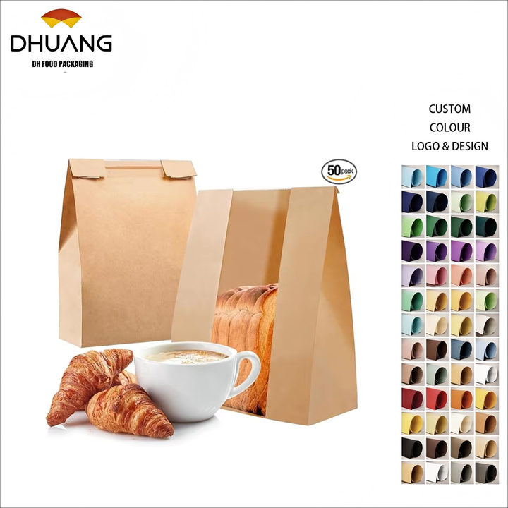 Homemade Sourdough Bread Bags - 50 Sourdough Kraft Paper Bread Bags Including 54 Label Stickers Custom Bread Bags