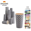 16oz Single Wall Disposable Coffee Cups 180 Packs Custom Logo Insulated Paper Cups for Hot and Cold Drinks Coffee Cup