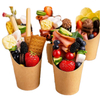 Hot-selling Custom-printed Waffle Cookie Paper Cup Potato Chip Rack Disposable Snack Paper Cup Paper Cup