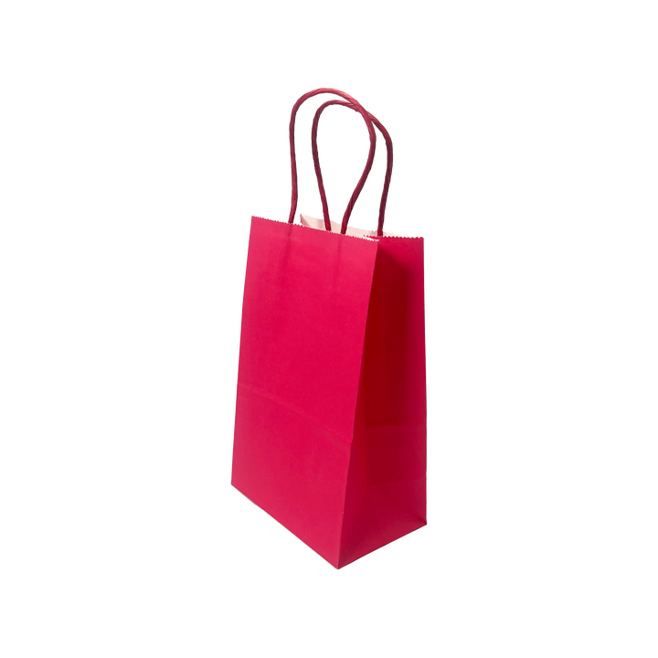 Colored Leather Handbag with Paper Liner for Packaging Candy-colored Gift Bags Shopping Bag