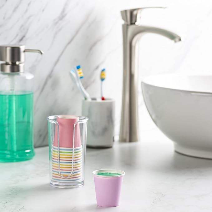 Small Paper Cup Disposable Mini Bathroom Gargle Cup - Various Colors Custom Paper Cup