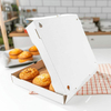 White Grease-proof Corrugated Pizza Box That Turns Into a Plate and Is Ideal for Small Individual Pizzas Custom Pizza Boxs