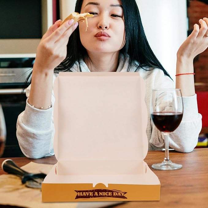40 Paper Pizza Boxes Pizza Pie Carrier Paper Mail Shipping Storage Boxes Cake Cookies Food Custom Pizza Boxs