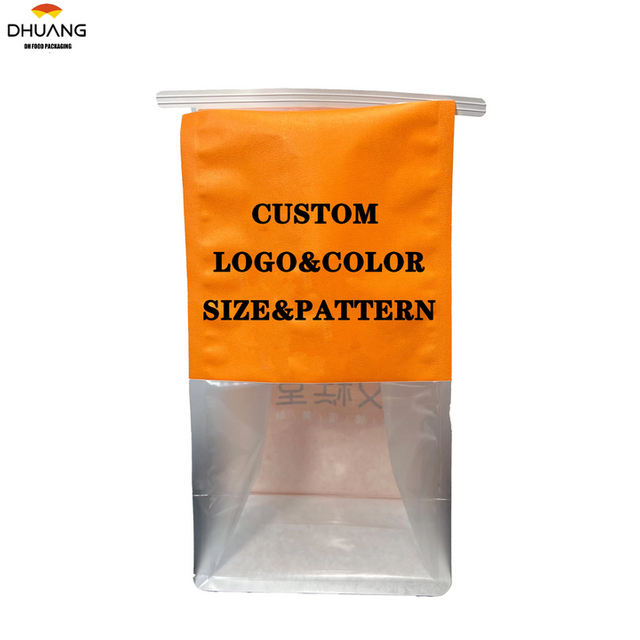 Wire Seal Recyclable Brown White Kraft Paper Bread Bag Fat-proof Coating Food Packaging Baked Toast Bag Custom Bread Bags