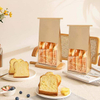 Windowed Bread Bag That Can Be Resealed and Has a Label Lock for Bread Storage Leather Paper Custom Bread Bags