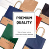 Gift Bag Paper Bag With Handle Kraft Paper Shopping Lunch (black) Custom Paper Bags