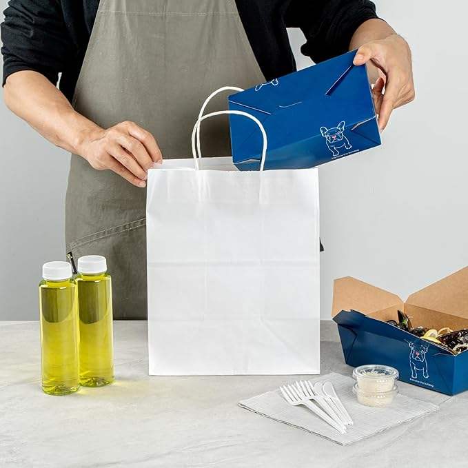 High Quality Durable Disposable Paper Food Containers for Take-Out and Delivery Quality Disposable Take-Out Boxes