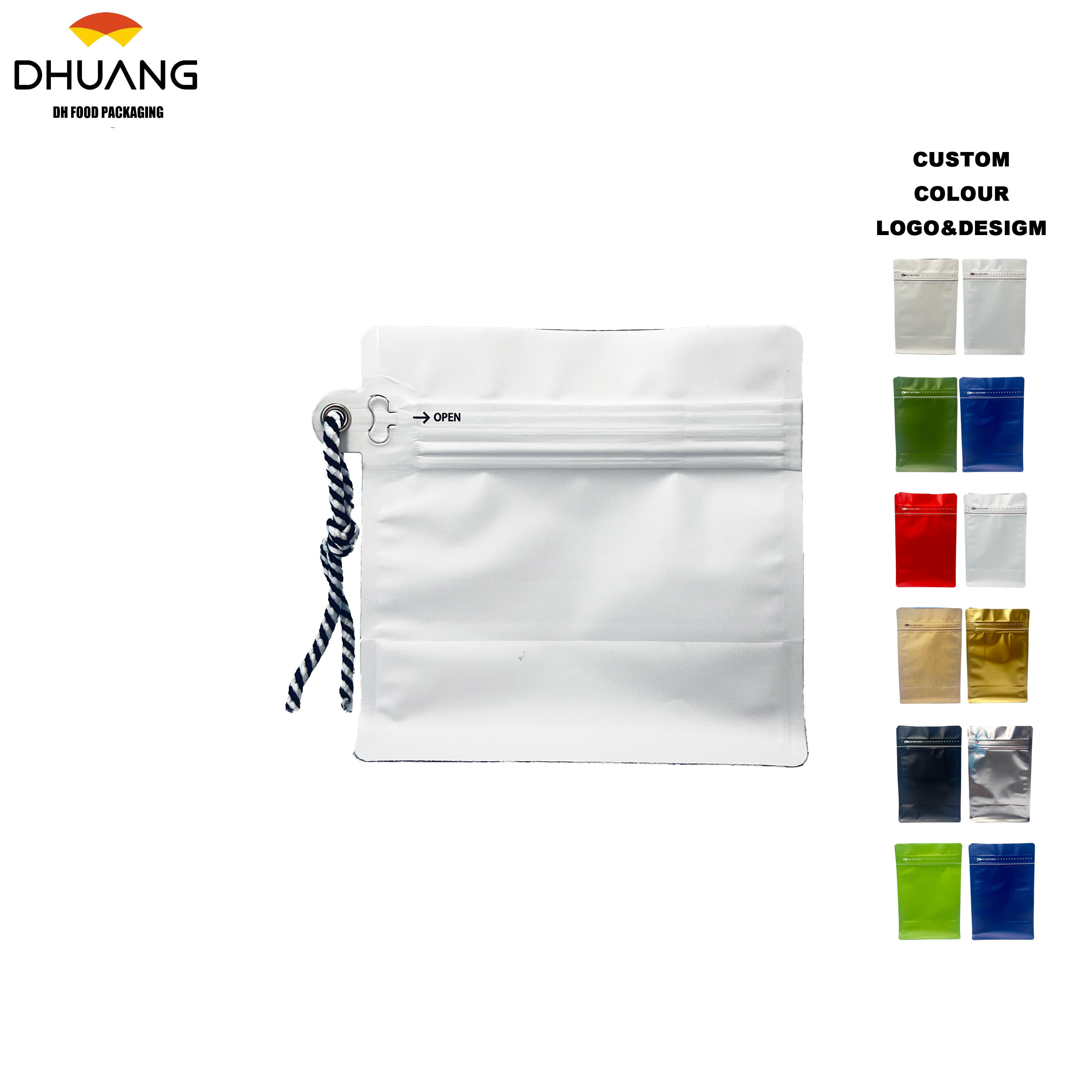 Sealed and Customized Printed Hand-held Portable Hanging Bag for Coffee Beans in Individual Packages Coffee Bags