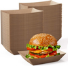 Disposable Paper Boat Craft Paper Service Boat Snack Food Holder Tray, French Fries Nachos Hot Dog Tacos Barbecue Party