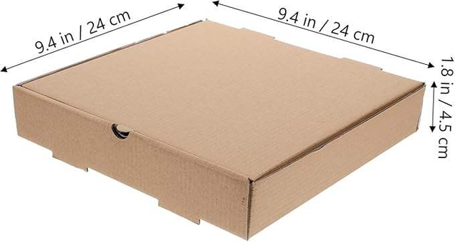 Insulated Pizza Box Party Decoration Storage Container Cookie Box Light Brown Paper Custom Pizza Boxs