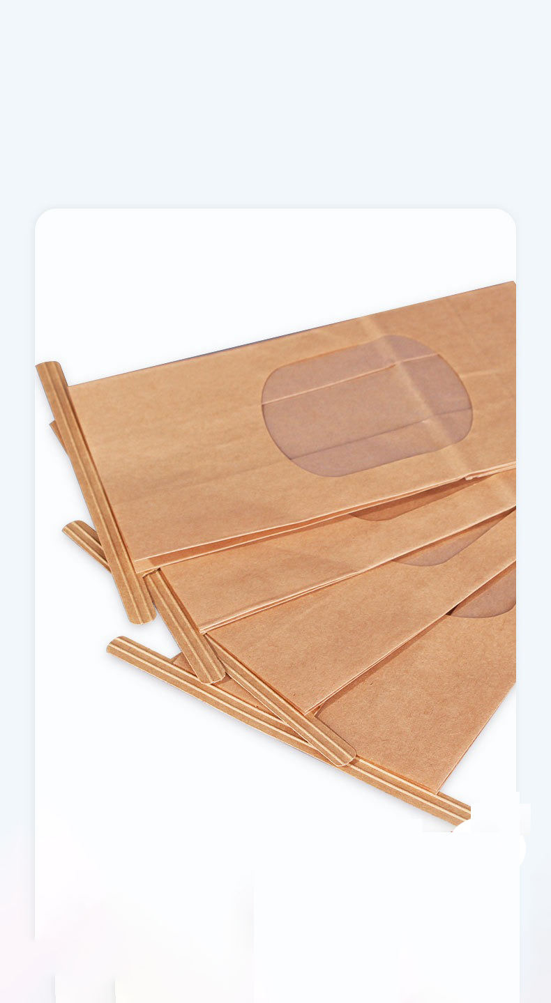 Customized Various Size Wire sealed Kraft Paper Bread Bag Brown White Toast Bag with clear Window Custom Bread Bags