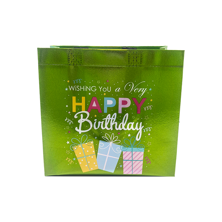Custom Printed Coated Aluminum Foil-coated Non-woven Fabric Gift Bags Are Suitable for Birthday Gift Packaging Shopping Bag