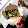 Brown Fast Food Carton Leak-proof and Grease-proof Recyclable Lunch Box Food Box