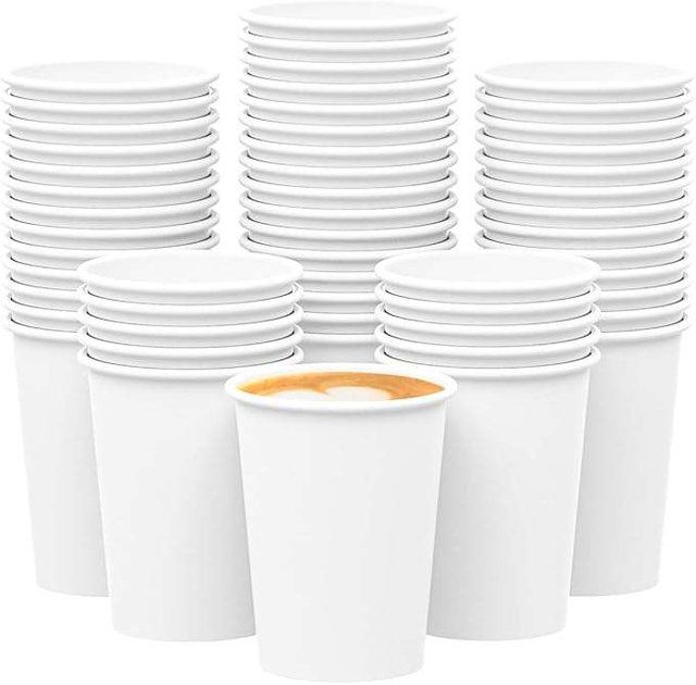 Disposable Paper Cup Hot and Cold Drink Drinking Cup Suitable for Parties Offices Activities