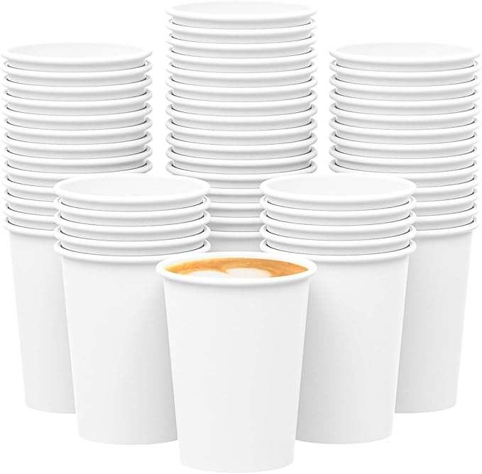 Disposable Paper Cup Hot and Cold Drink Drinking Cup Suitable for Parties Offices Activities