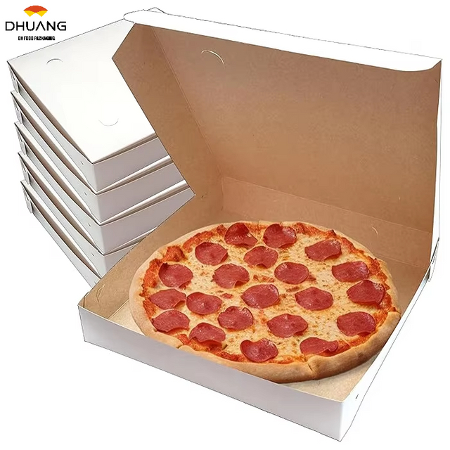 White Cardboard Pizza Box Sturdy Homemade Pizza and Crafts Custom Pizza Boxs