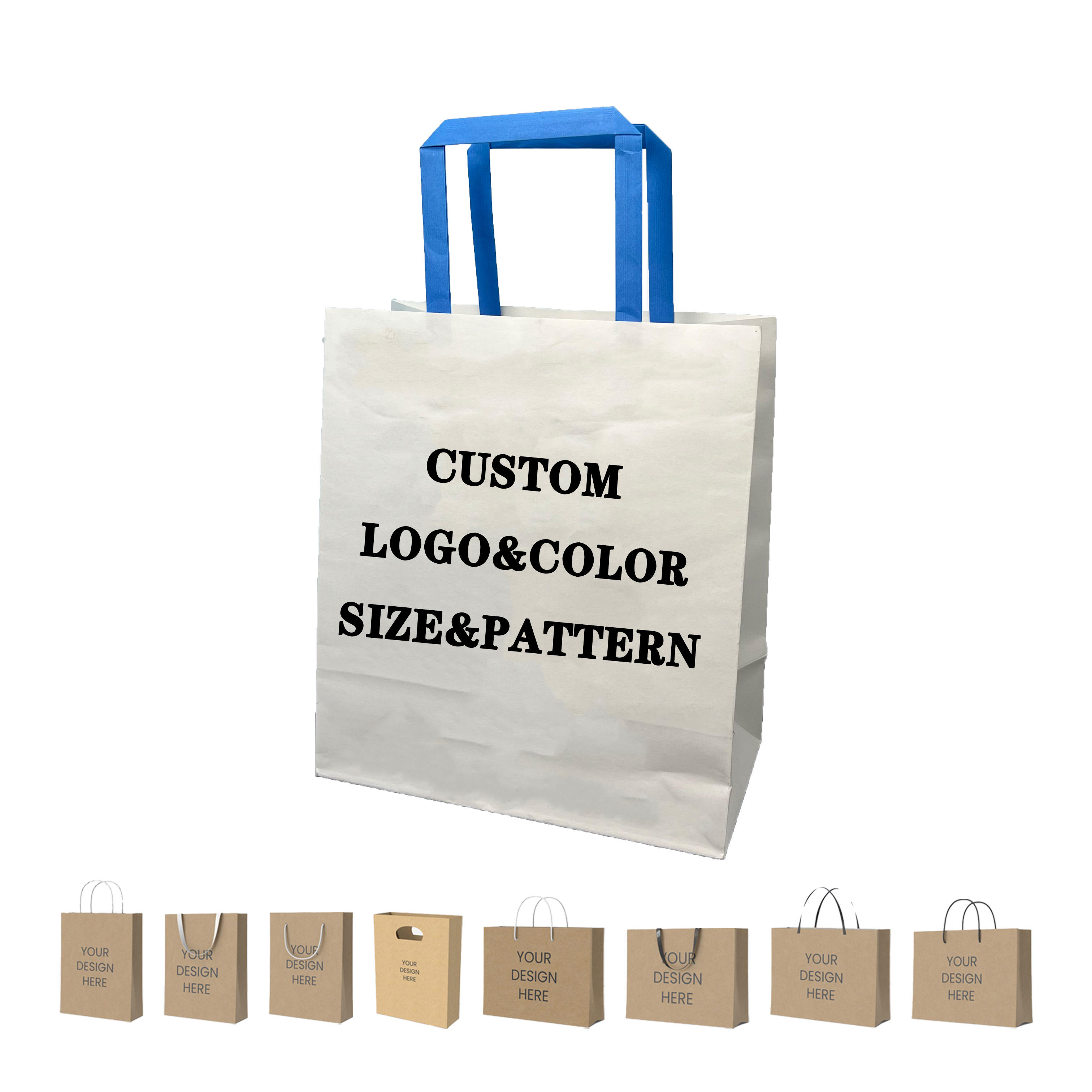 Custom Printed Shopper Gift Craft Paper Bag High Quality Kraft Paper Bag with Handle Twisted Handle Shopping Bag