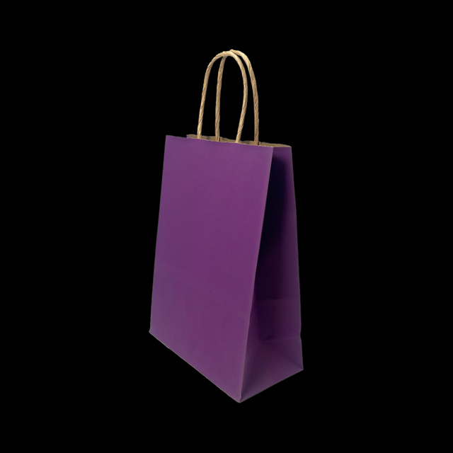 Hand-held Leather Paper Bag with Simple and Colorful Design Custom-printed with LOGO for Gift Packaging Shopping Bag