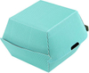 Restaurantware Disposable Turquoise Paper Hamburger Boxes Matte Finish Ripple Wall Technology Hinged Lid for Takeout Containers